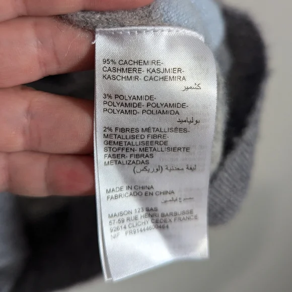 Maison 123 Cashmere Color Block Sweater - Picture 7 of 7